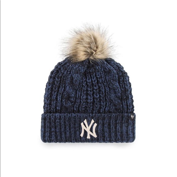 Meeko Cuffed Knit Hat with Pom - Picture 1 of 5